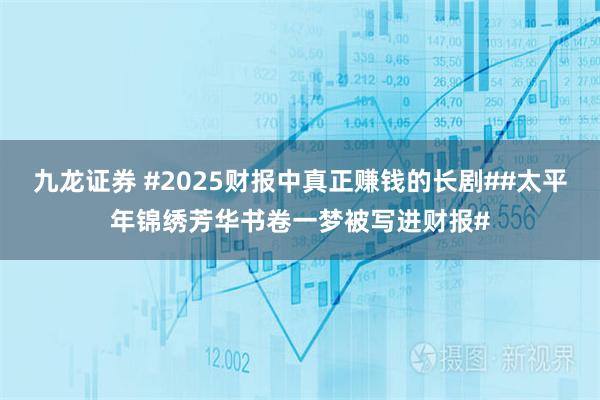 九龙证券 #2025财报中真正赚钱的长剧##太平年锦绣芳华书卷一梦被写进财报#