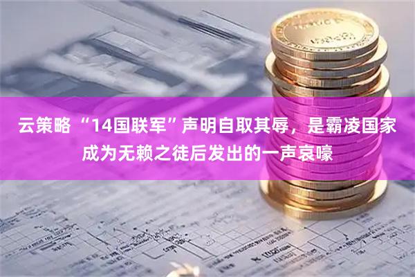 云策略 “14国联军”声明自取其辱,是霸凌国家成为无赖之徒后发出的一声哀嚎